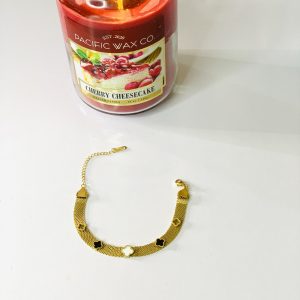 Smash clover stainless bracelet