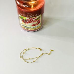 Double layer bolls bracelet